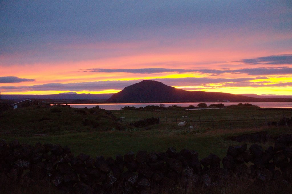 Sonnenuntergang am Mývatn